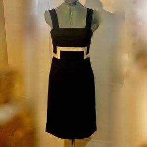 NWT DVF Diane Von Furstenberg Tatiana Stretch Cream Empire Midnight Tank Dress 8